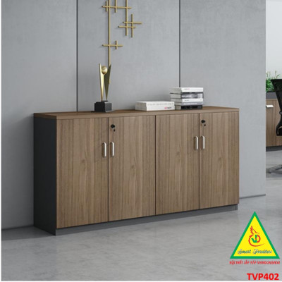 Tủ hồ sơ văn phòng, tủ tài liệu thấp gỗ MDF TVP402 - NỘI THẤT LẮP RÁP VIENDONGADV