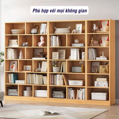 Kệ Để Sách Gỗ Để Sàn Cao Cấp FIVO Mẫu FB70 Nội Thất Lắp Ráp Đơn Giản Gỗ MDF Phủ Melamine Chống Trầy Xước Và Chống Thấm Nước Bề Mặt