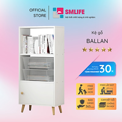 Giá đỡ sách gỗ kiểu dáng nhỏ gọn SMLIFE Ballan