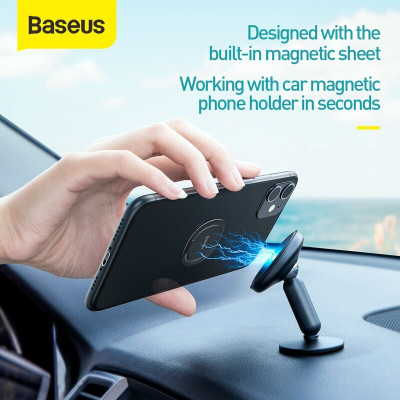 Móc Gắn Lưng Điện Thoại Ngón Tay Baseus Xoay 360 Độ Dành Cho Tất Cả Các Mẫu Di Động - Hàng Chính Hãng