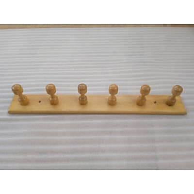 Giá treo quần áo gỗ N H home 6 móc màu tự nhiên 