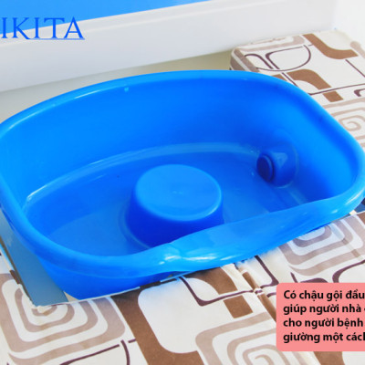 Giường y tế đa chức năng - nâng chân, nâng đầu, nghiêng trái, nghiêng phải, có chổ để bô, có chổ để chậu gội đầu - DCN04