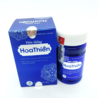 Viên Uống Hoa Thiên Hộp 30 viên giúp cân bằng nội tiết tố nữ, hạn chế lão hóa da , bí quyết cho chị em trẻ đẹp (Sắc Ngọc Khang)
