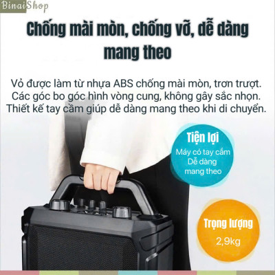 Takstar WDA-500 - Loa Di Động Không Dây UHF, Công Suất 40W, Thời Lượng Pin 20 Giờ Cho Biểu Diễn Ngoài Trời, Quảng Cáo, Giảng Dạy - Hàng chính hãng