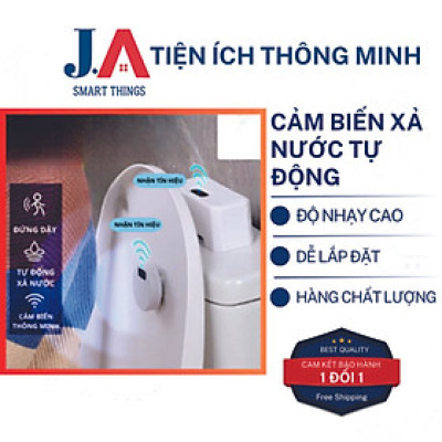 Bộ Xả Nước Bồn Cầu Cảm Biến AI Thông Minh Tự Động Nhấn Nút Giúp Nhà Vệ Sinh Luôn Sạch Sẽ, Gia Dụng Thông Minh
