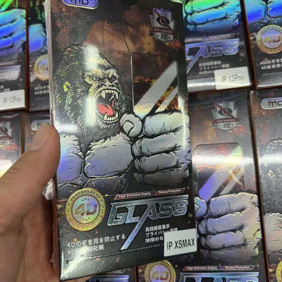 Kính Cường Lực KingKong Mo Gucase Dành Cho iPhone 7Plus/ X/ XS/ XS Max - 11/ 11Pro/ 11Pro Max - iPhone 12/ 12Pro/ 12ProMax - iPhone 13/ 13Pro/ 13ProMax - iPhone 14/ 14Plus/ 14Pro/ 14ProMax - Full Hộp chống vân tay- Dán Full Màn - Hàng Chính Hãng