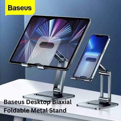 Đế giữ điện thoại/ Ipad Baseus Desktop Biaxial Foldable Metal Stand LUSZ- Hàng chính hãng