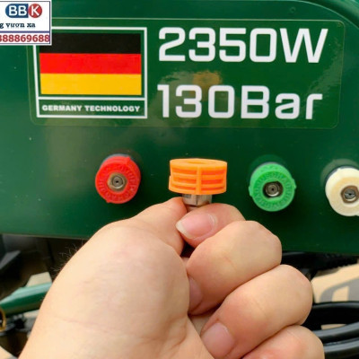 Máy Rửa Xe Công Nghiệp Dekton DK-HPW2350 - Công Suất 2350W - Có Chỉnh Áp - Motor Đầu Rời - Có Bánh Xe