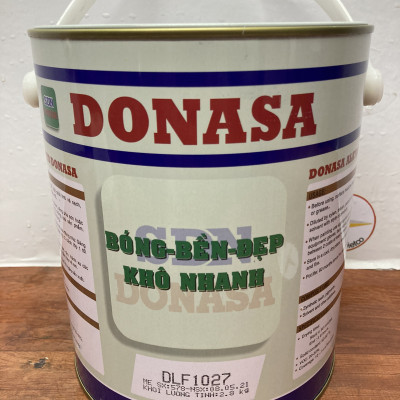 Sơn dầu Đồng Nai Donasa màu đen mờ 1027 2.8kg _ DLF 1027