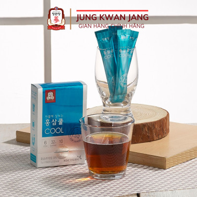 [Hộp 10 Gói] Trà Hồng Sâm Hàn Quốc Hòa Tan Tea Cool KGC Jung Kwan Jang (2g x 10 gói)
