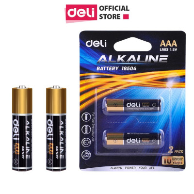 Pin kiềm Akaline Deli - 2 loại AA và AAA - vỉ 2 viên/ 4 viên - 18500/18501/18504/18505