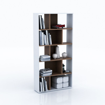 Giá sách bằng gỗ kiểu dáng tiện dụng SMLIFE Bridget