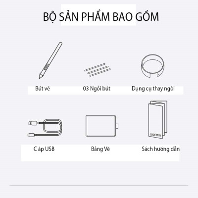 Bảng Vẽ Điện Tử Chuyên Dùng Thiết Kế Đồ Họa Wacom CTL-472/K1F - Hàng Nhập Khẩu