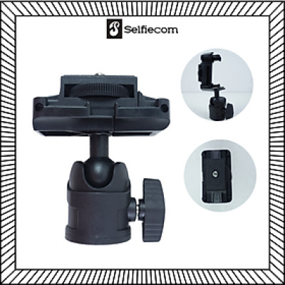 Kẹp bi cầu Yunteng-6109 tích hợp kẹp lò xo, Tính năng 2in1 hỗ trợ gắn kẹp điện thoại, máy tính bảng - Hàng chính hãng