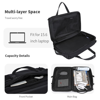 Ozuko Đa Năng Nam Dung Tích Lớn Du Lịch Ngoài Trời Kinh Doanh Ba Lô Laptop Chống Thấm Nước