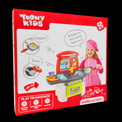 Đồ Chơi Bộ Nấu Ăn Đồ Nướng 31 TOONYKIDS - Đồ Chơi Nhà Bếp Cho Bé - Barbecue Party TN139 [Tặng Kèm Sticker]