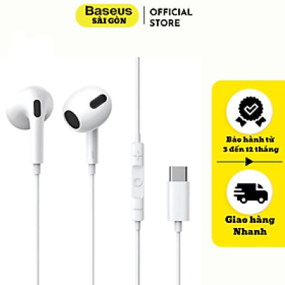 Tai nghe có dây Baseus Encok lateral in-ear Wired Earphone C17 chân cắm Type-C - Hàng chính hãng