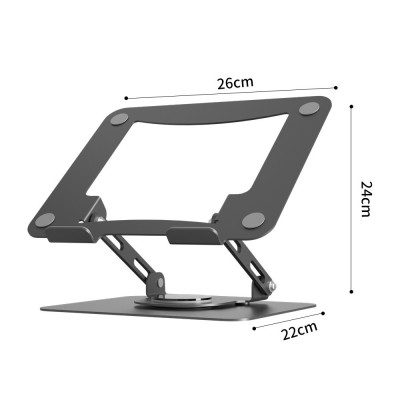 Giá đỡ Laptop , Máy Tính T16 bằng nhôm có thể điều chỉnh được độ cao, xoay 360 độ tiện lợi - Hàng chính hãng