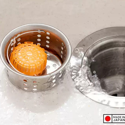 Viên diệt khuẩn, khử mùi hôi bồn rửa, Lavabo Sanada Seiko Hương cam 16.5g - Hàng nội địa Nhật Bản |#Made in Japan|