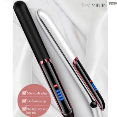 Máy Ép Uốn Là Tóc Đa Năng 3 Trong 1 Cao Cấp Hàng Loại 1 Chính Hãng MINIIN Sang Trọng Kiểu Hàn Quốc - Kết Hợp Duỗi, Tạo Nhiều Kiểu Tóc Thông Minh – Dùng Cho Salon Tóc & Tại Nhà- Tiện Lợi