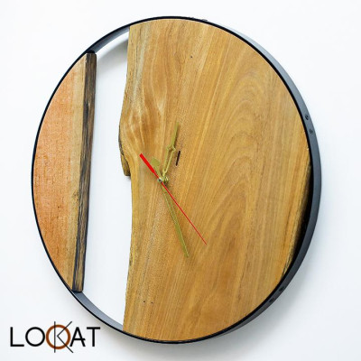 Đồng Hồ Treo Tường Décor Nhà Phong cách Retro Cổ Điển - Tinh Tế từ Gỗ Mộc Tự Nhiên DH12050026