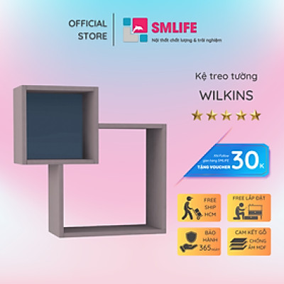 Kệ gỗ trang trí trưng bày hiện đại SMLIFE Wilkins