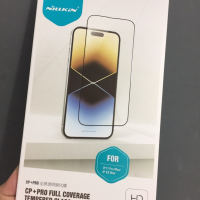 [ iP Xs Max ;  11 Pro Max ] Cường lực full màn hình viền đen 0.3mm cho điện thoại iP 11ProMax 6.7inches Nillkin CP+PRO _ Hàng chính hãng