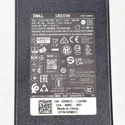 Sạc dành cho Laptop Dell (Các loại) 19.5V 9.23A 180W - Chân kim to 7.4 mm x 5.0 mm hàng nhập khẩu.