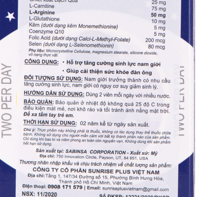 Thực phẩm bảo vệ sức khỏe Men