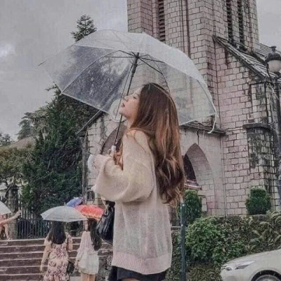 Ô  Dù Trong Suốt Che Mưa Thời Trang Chụp Ảnh Sống Ảo, Dù Chắc Chắn Độ Bền Cao