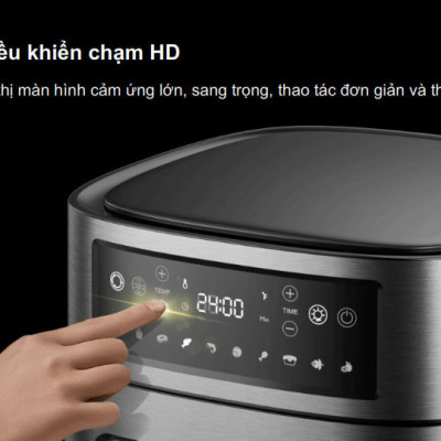 Lò chiên không dầu 12L Kangaroo KG12AF1A - Rapid Air - 1800W - Hàng chính hãng, Bảo hành 12 tháng