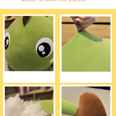 Thú nhồi bông khủng long đuôi tim - Size từ 60cm đến 190cm - Quà tặng gấu bông khủng long đuôi tim siêu đáng yêu - Gối ôm mềm mịn co dãn bốn chiều cho bé