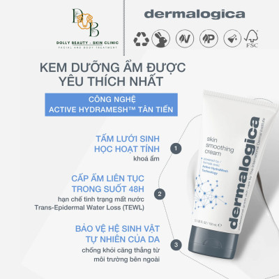 DERMALOGICA Kem dưỡng ẩm liên tục 48h SKIN SMOOTHING CREAM - Dolly Beauty