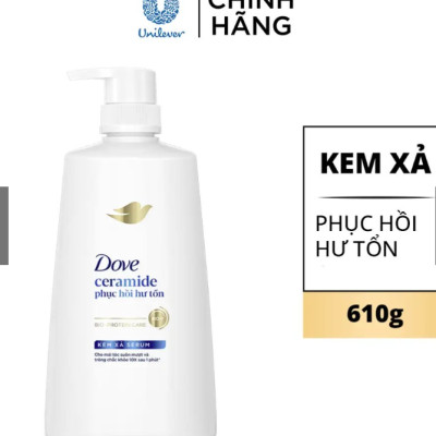 Kem xả phục hồi tóc Dove Phục Hồi Hư Tổn Công nghệ độc quyền Định Vị Hư Tổn Chính Xác cho tóc suôn mượt, khỏe đẹp 610g