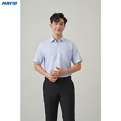 Sơ mi nam cộc tay May 10 form Regular mã 010123271