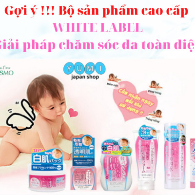 [DƯỠNG TRẮNG CHUYÊN SÂU] Combo Bộ 6 Dưỡng Da Trắng Mịn Nhau Thai Nhật Bản MICCOSMO White Label (Sữa Rửa Mặt, Nước Hoa Hồng, Kem Dưỡng, Sữa Dưỡng, Mặt Nạ, Kem Mắt - CB05)