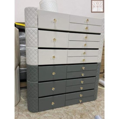 Hàng Siêu Cấp Bộ bàn phấn trang điểm 2 mặt kính họa tiết kim cương bọc da, nỉ cao cấp, sang trọng  - Giá Tại Xưởng