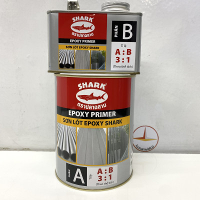 Sơn lót Epoxy Toa dành cho sắt kẽm - Sơn Shark 1L