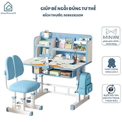 Bộ Bàn Ghế Chống Gù Cho Bé – Giúp Bé Ngồi Đúng Tư Thế, Phát Triển Lành Mạnh - HÀNG CHÍNH HÃNG MINIIN