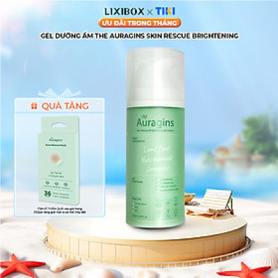 Gel dưỡng ẩm ngừa mụn, giảm thâm The Auragins Skin Rescue Brightening Gel Cream 100ml