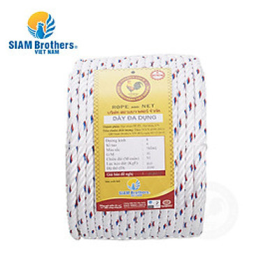 Dây giềng lưới đánh cá siêu bền Siam Brothers - 4 tao/8mm