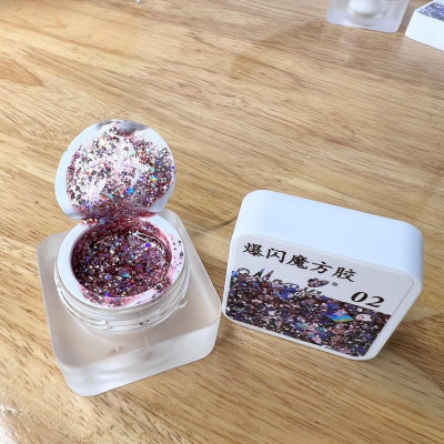 Gel Nhũ Kim Tuyến Galaxy Huaxi 15ml Làm Nail Siêu Sáng, Màu Vàng Bạc Hồng, Giữ Bóng Lâu Cho Người Mới Trang Trí Móng Nữ Sơn Gel Women