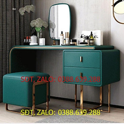 Bàn trang điểm phong cách Châu Âu hiện đại - Bàn phấn hiện đại kèm gương và ghế thiết kế đẳng cấp LUX-BAP09  trọng
