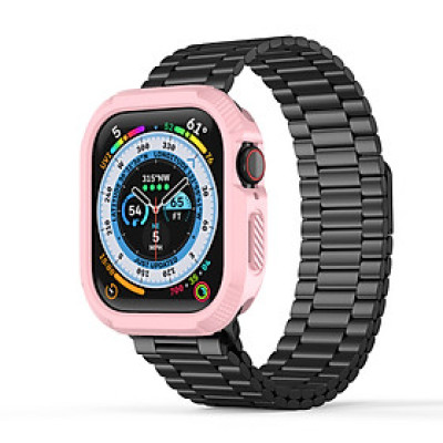 Ốp Bảo Vệ Case Armor Carbon cho Apple Watch Series 10 Size 42mm/46mm - Hàng Chính Hãng