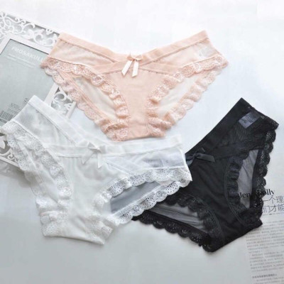Combo 5 Quần lót nữ ren lưới nơ trước 5779 - chất siêu đẹp kèm ảnh thật