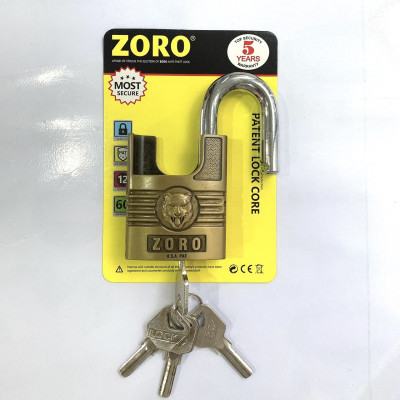 Ổ khóa chống cắt ZORO 6 phân đầu cọp càng chống cắt ,khóa cửa chống gỉ chống nước cao cấp