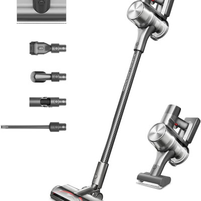 Máy Hút Bụi Không Dây Cầm Tay DREAME T30 Pin Rời Thuận Tiện Sạc Điện Siêu Nhẹ Thời Gian Làm Việc 45 - 90 Phút Lực Hút 27KPa Công Suất Cao 550 W - Hàng Chính Hãng