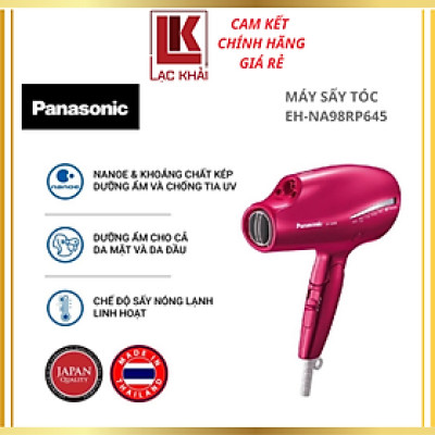 Máy Sấy Tóc Nanoe Panasonic EH-NA98RP645 - 1800W - Hồng - Hàng chính hãng - Bảo hành 12 tháng