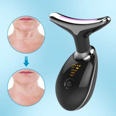 Máy Massage Nâng Cơ Làm Trẻ Hóa Da Mặt, Cổ Nikio NK-126 - Công Nghệ Điện Di EMS, Rung Nóng, Ion Và Ánh Sáng IPL