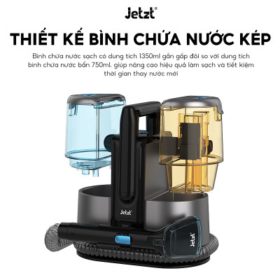 Máy giặt sofa cầm tay đa năng Jetzt G3, làm sạch toàn diện, lực hút 12.000PA - Hàng chính hãng